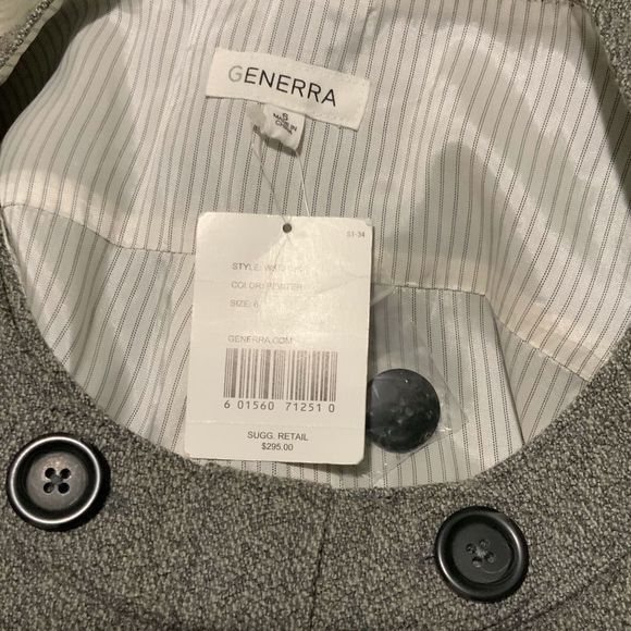 Generra Dark Academia Lined “Pewter” Wool Dress Size 6 - Picture 10 of 15